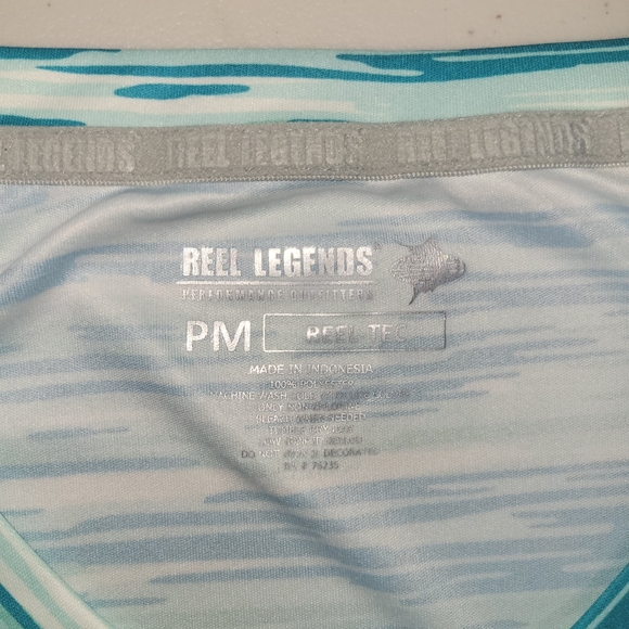 Reel Legends Striped Women's Top Size PM - Picture 2 of 4